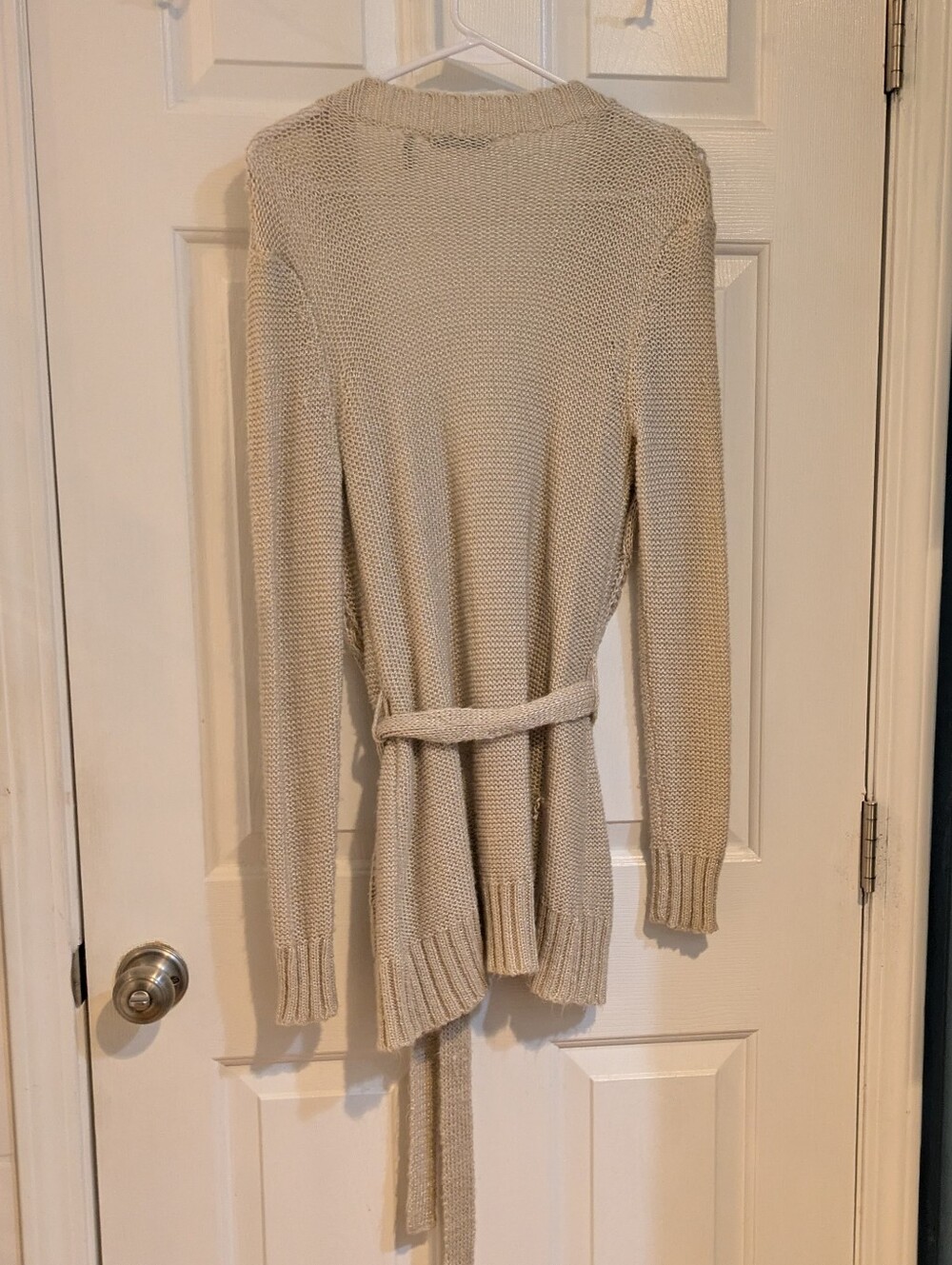 Daisy Fuentes Cream Cable-Knit Open Front Cardigan - Picture 2 of 3